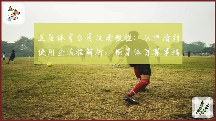 五星体育会员注册教程：从申请到使用全流程解析，畅享体育赛事精彩体验